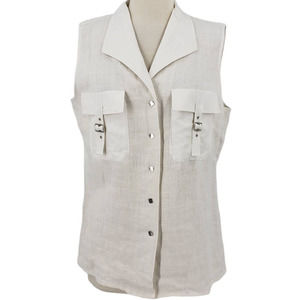 Amelia Austin Italian Linen Canvas Top